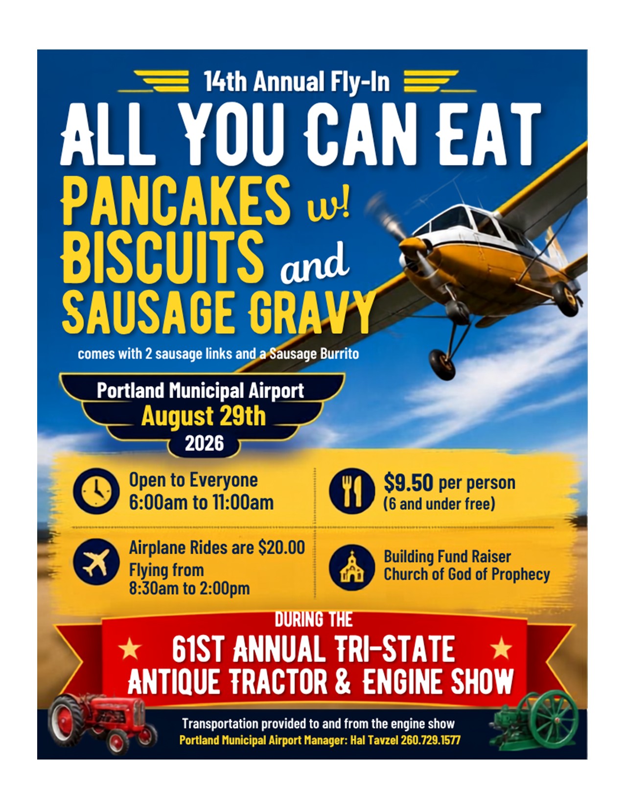 14th Annual Fly-In All You Can Eat Breakfast