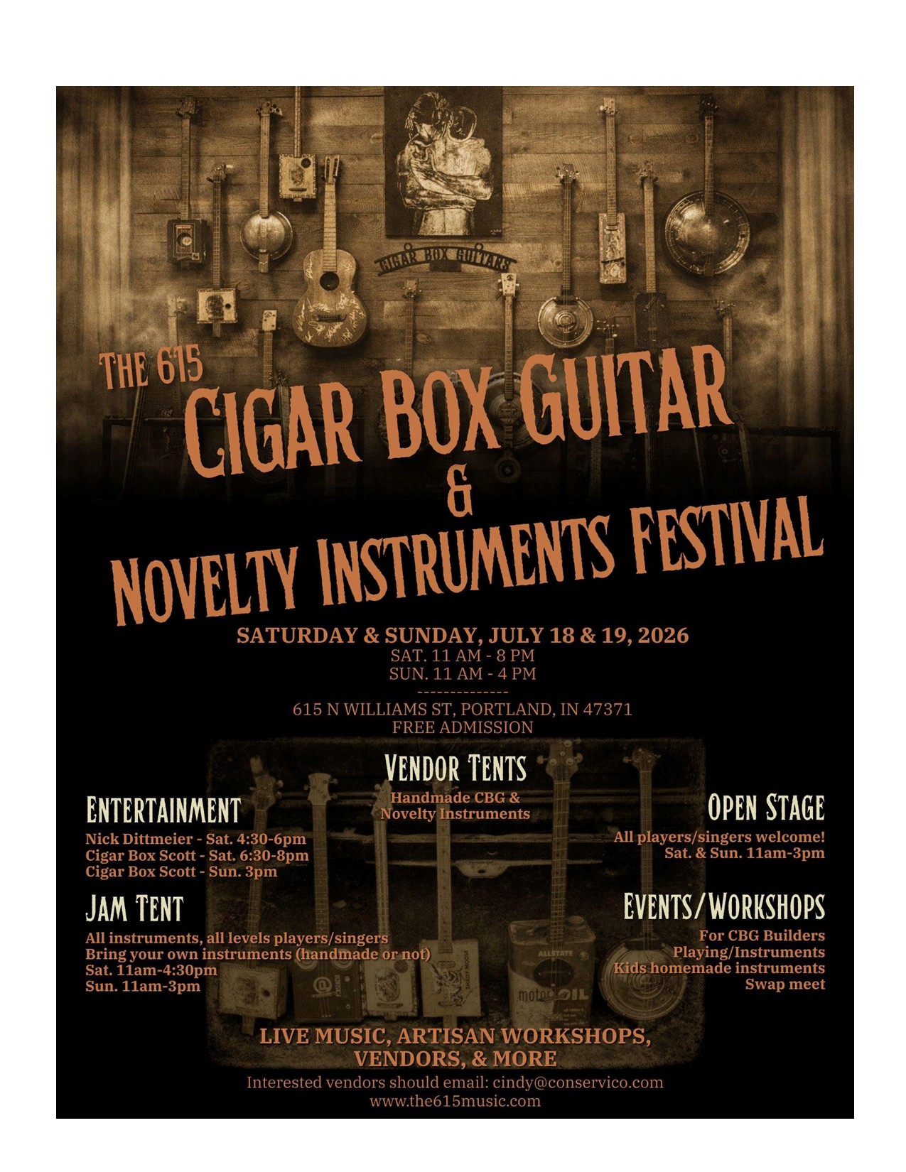 Cigar Box Guitar & Novelty Instruments Festival